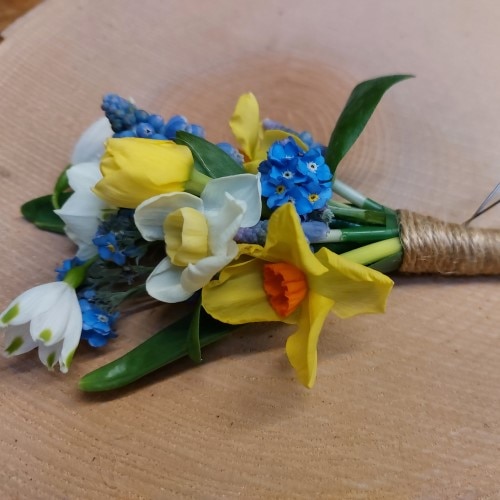 Spring flower buttonhole